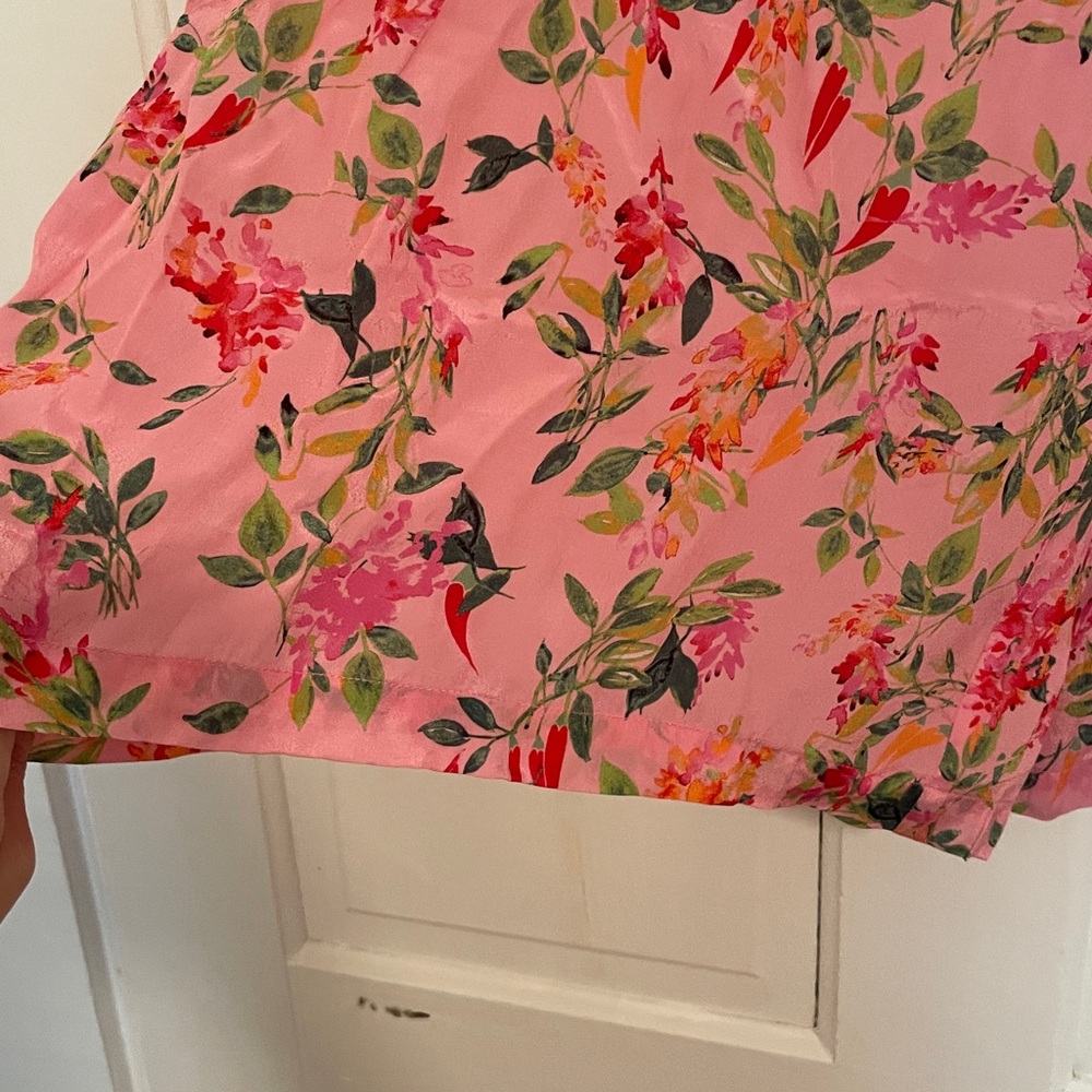 New TAJ by Sabrina Floral Wide Leg Crop Pants size Small - Picture 6 of 7